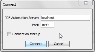 Keep default parameter to start the server on the local machine (localhost)