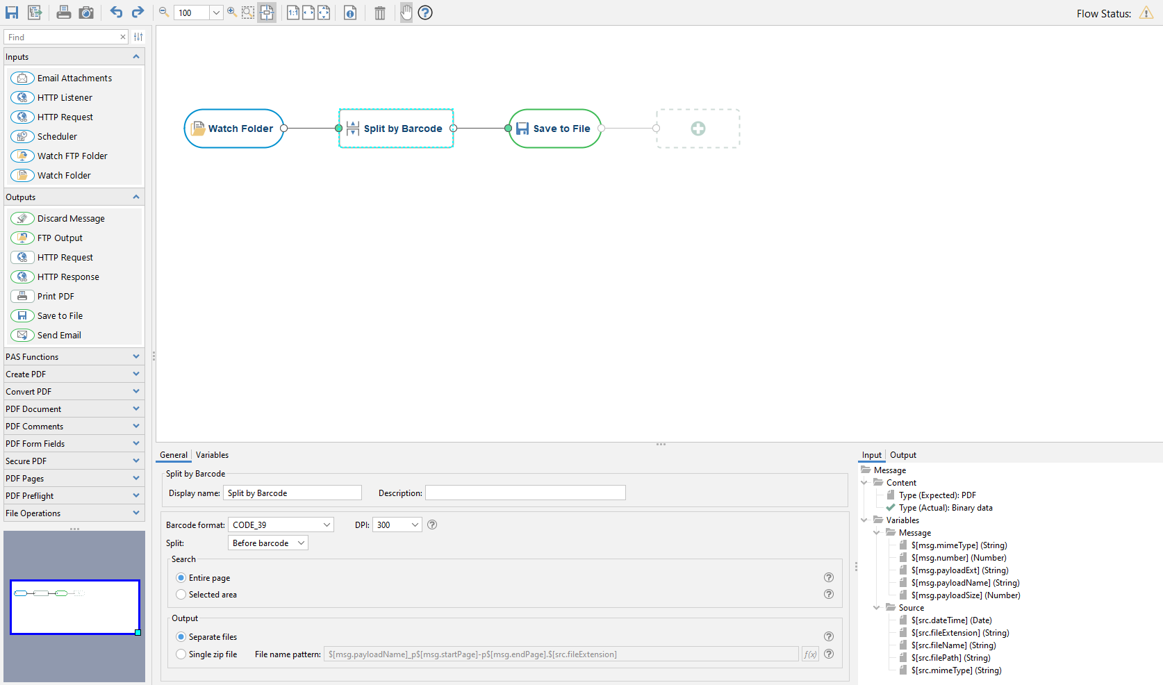 Split a PDF Document by Barcode or QR Code — Encodian